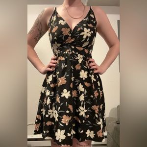Floral spaghetti strap dress